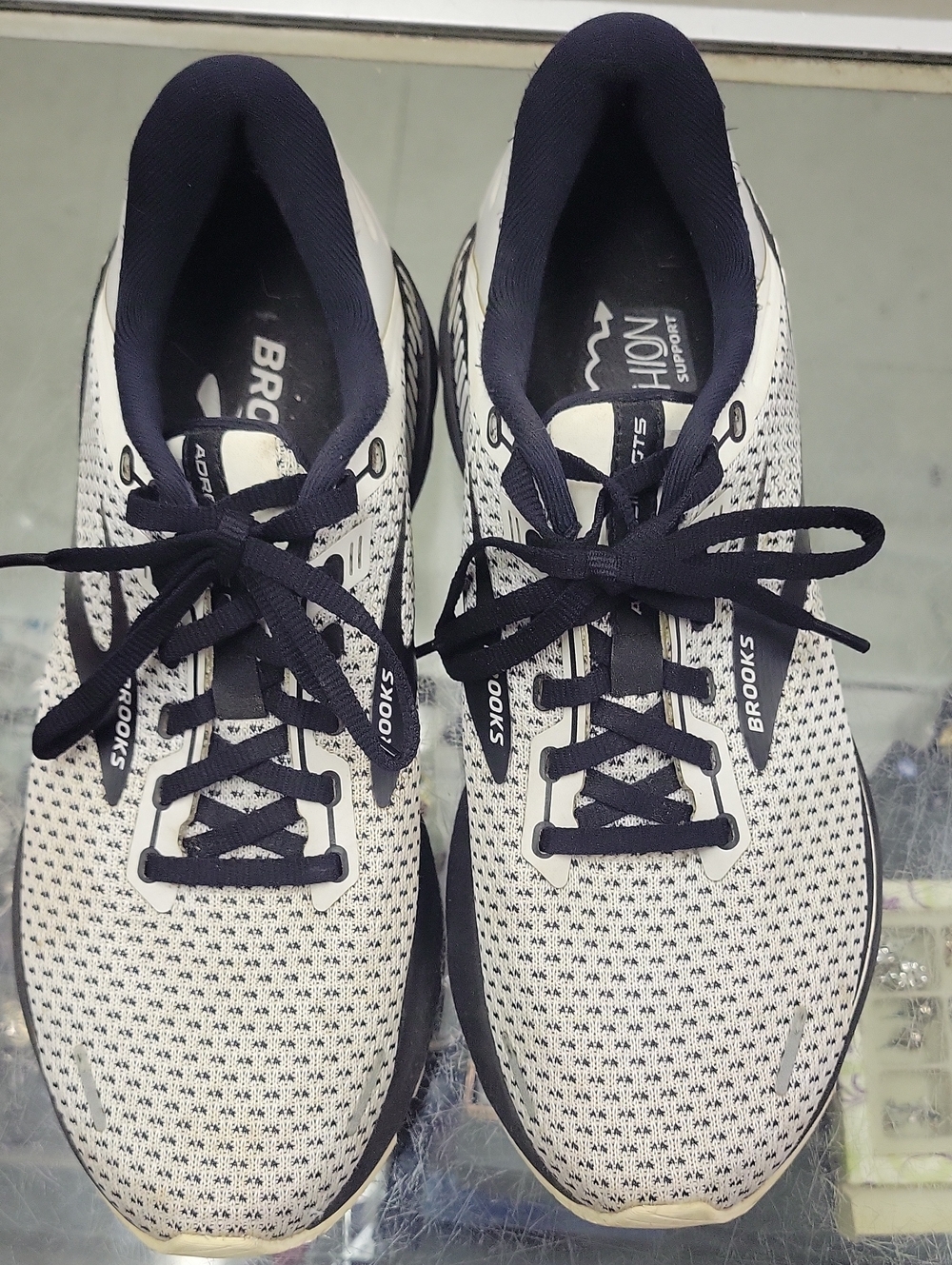 Brooks Men's Running Shoes - White and Navy